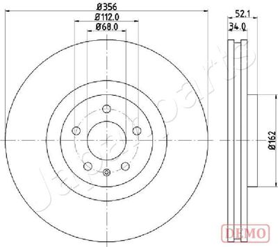 DI0929C JAPANPARTS Тормозной диск