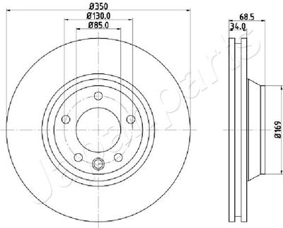 DI0931 JAPANPARTS Тормозной диск