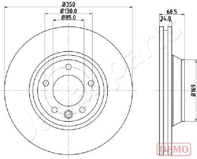 DI0931C JAPANPARTS Тормозной диск