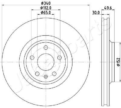 DI0932 JAPANPARTS Тормозной диск