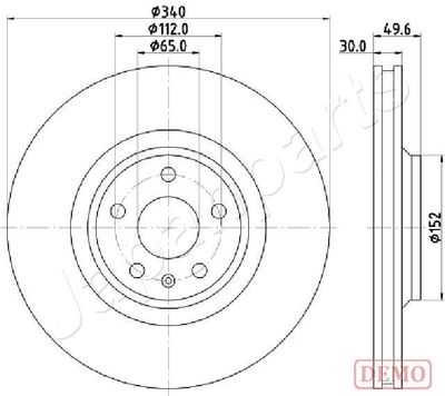 DI0932C JAPANPARTS Тормозной диск