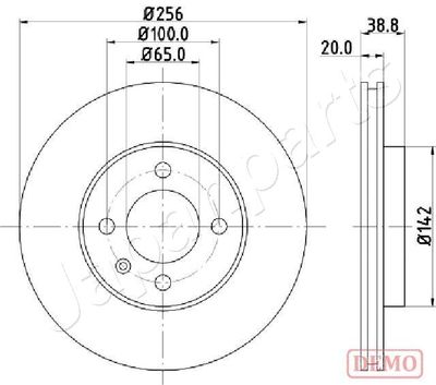 DI0935C JAPANPARTS Тормозной диск