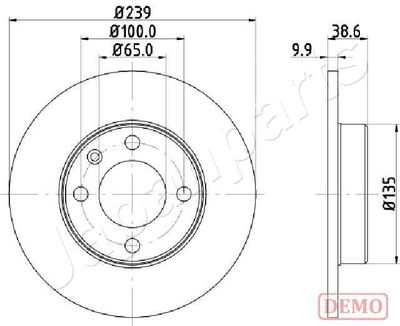 DI0937C JAPANPARTS Тормозной диск