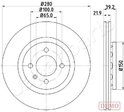 DI0940C JAPANPARTS Тормозной диск