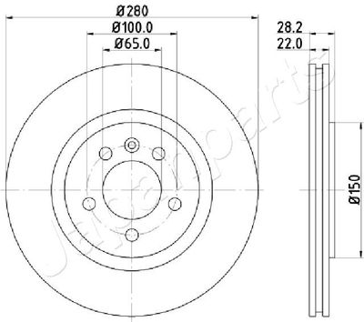 DI0944 JAPANPARTS Тормозной диск