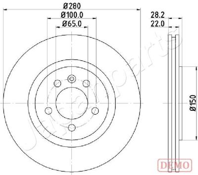 DI0944C JAPANPARTS Тормозной диск