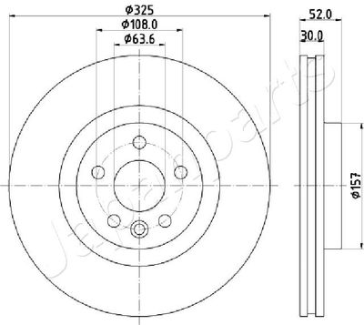 DIL16 JAPANPARTS Тормозной диск