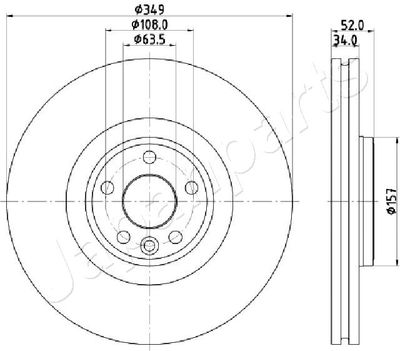 DIL17 JAPANPARTS Тормозной диск