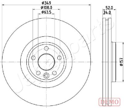 DIL17C JAPANPARTS Тормозной диск