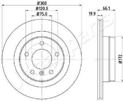 DP0101 JAPANPARTS Тормозной диск