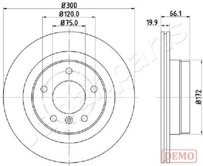 DP0101C JAPANPARTS Тормозной диск