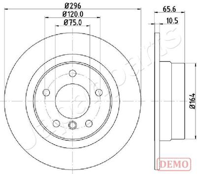 DP0102C JAPANPARTS Тормозной диск