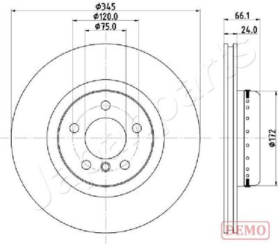 DP0104C JAPANPARTS Тормозной диск