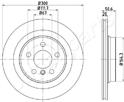 DP0106 JAPANPARTS Тормозной диск