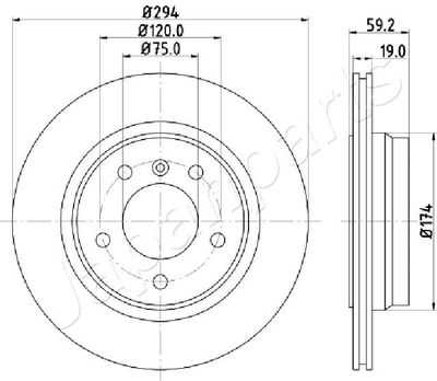 DP0109 JAPANPARTS Тормозной диск