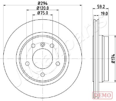 DP0109C JAPANPARTS Тормозной диск