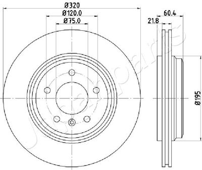 DP0110 JAPANPARTS Тормозной диск