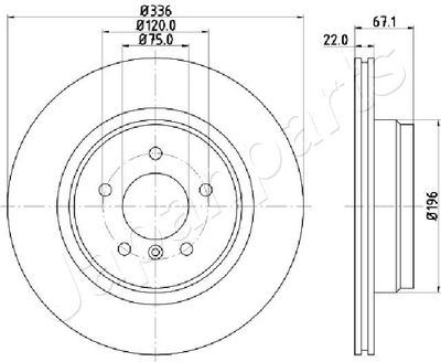 DP0112 JAPANPARTS Тормозной диск