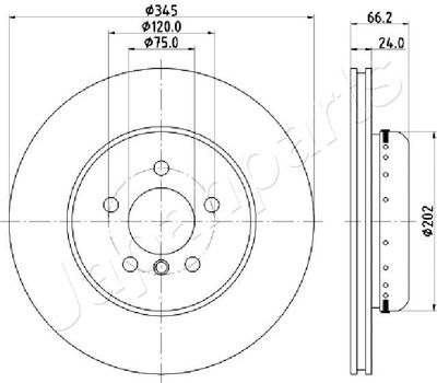 DP0113 JAPANPARTS Тормозной диск