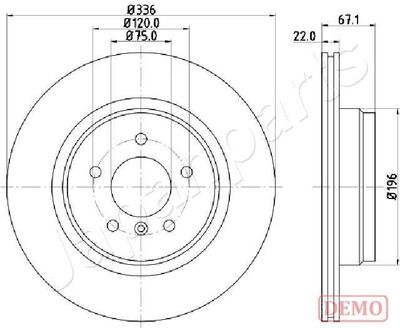 DP0114C JAPANPARTS Тормозной диск