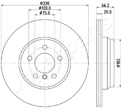 DP0115 JAPANPARTS Тормозной диск