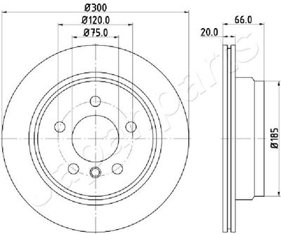 DP0116 JAPANPARTS Тормозной диск