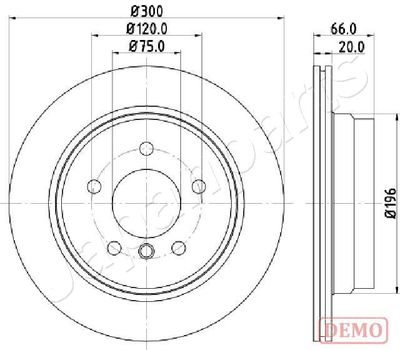 DP0117C JAPANPARTS Тормозной диск