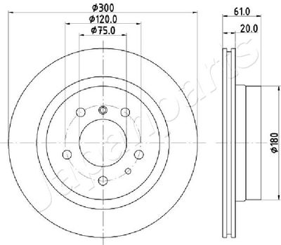 DP0118 JAPANPARTS Тормозной диск