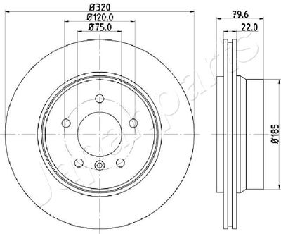 DP0126 JAPANPARTS Тормозной диск