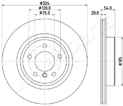 DP0131 JAPANPARTS Тормозной диск