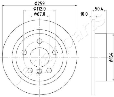 DP0136 JAPANPARTS Тормозной диск