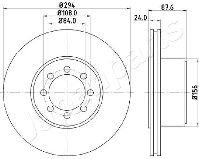 DP0228 JAPANPARTS Тормозной диск