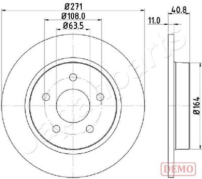 DP0305C JAPANPARTS Тормозной диск