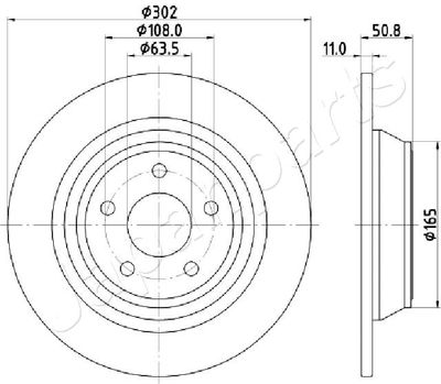 DP0310 JAPANPARTS Тормозной диск