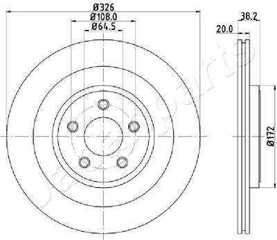 DP0316 JAPANPARTS Тормозной диск