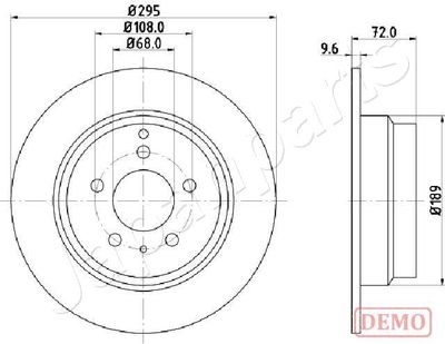 DP0319C JAPANPARTS Тормозной диск