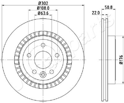 DP0325 JAPANPARTS Тормозной диск