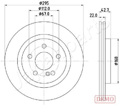 DP0512C JAPANPARTS Тормозной диск