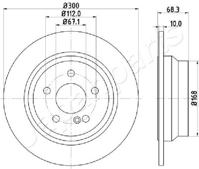 DP0513 JAPANPARTS Тормозной диск