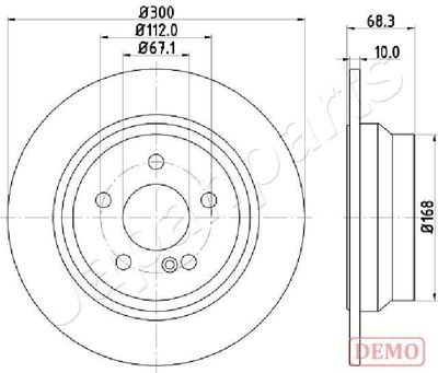 DP0513C JAPANPARTS Тормозной диск