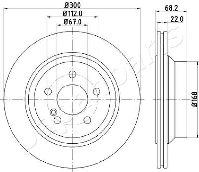 DP0514 JAPANPARTS Тормозной диск