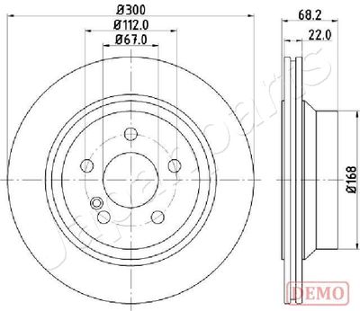 DP0514C JAPANPARTS Тормозной диск