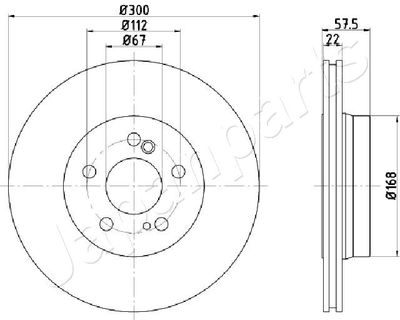 DP0517 JAPANPARTS Тормозной диск