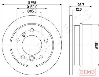 DP0518C JAPANPARTS Тормозной диск