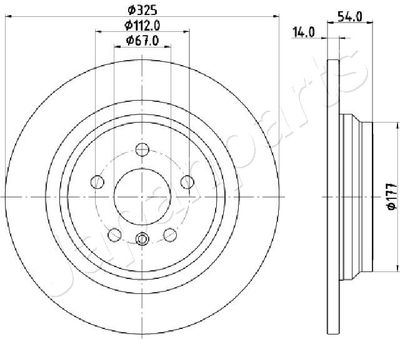 DP0521 JAPANPARTS Тормозной диск