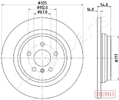 DP0521C JAPANPARTS Тормозной диск