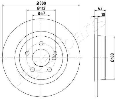 DP0525 JAPANPARTS Тормозной диск