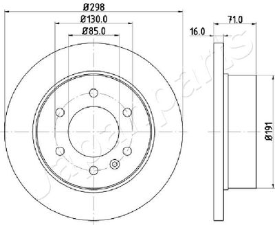 DP0527 JAPANPARTS Тормозной диск