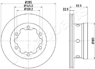 DP0528 JAPANPARTS Тормозной диск