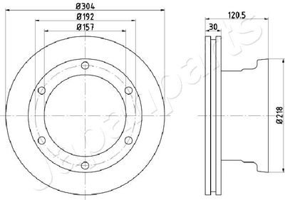 DP0529 JAPANPARTS Тормозной диск